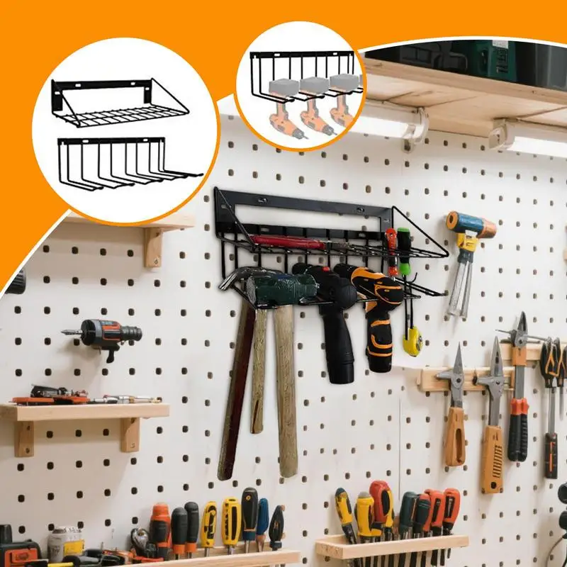 

Power Tool Organizer Wall Mount Drill Holder Metal Wall Mount Hanger Storage Rack for Garage Home Shed Organization for Drills