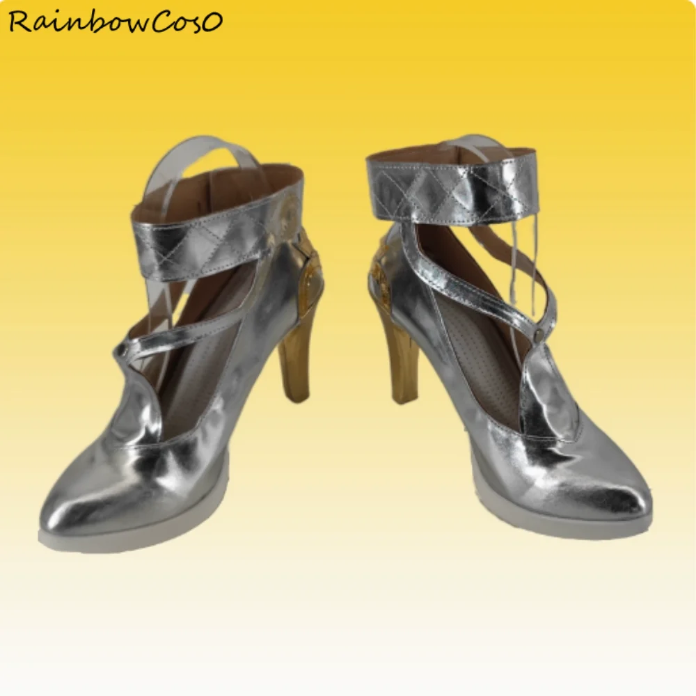 Jinhsi Wuthering Waves Scarpe Cosplay Stivali Gioco Anime Halloween Natale RainbowCos0 W4671