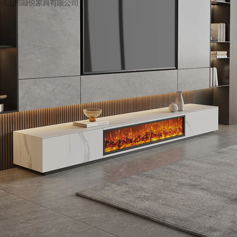 Minimalist Elements Design Tv Cabinet White Office Designer Fireplace Tv Cabinet Designer 180Cm Fernsehtisch Furniture Home