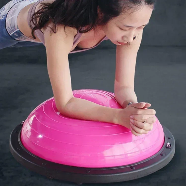 Best-selling Stability Semi-Dr. Pilates Ball PVC Sports Balance Semi-yoga Ball Tirap Fitness Ball