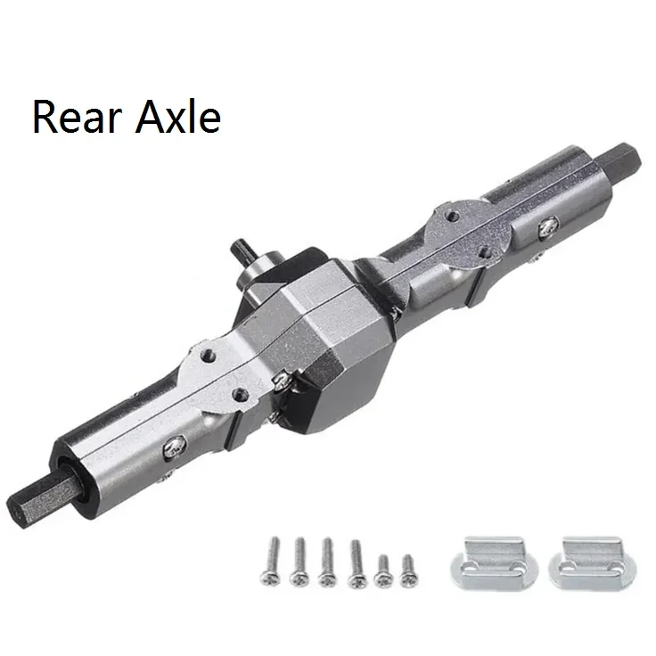 Metal Front Intermediate Rear Axle for WPL B16 B36 JJRC Q60 Q63 Q64 Fayee FY004 MN-77 6WD 6X6 RC Car Upgrades Parts