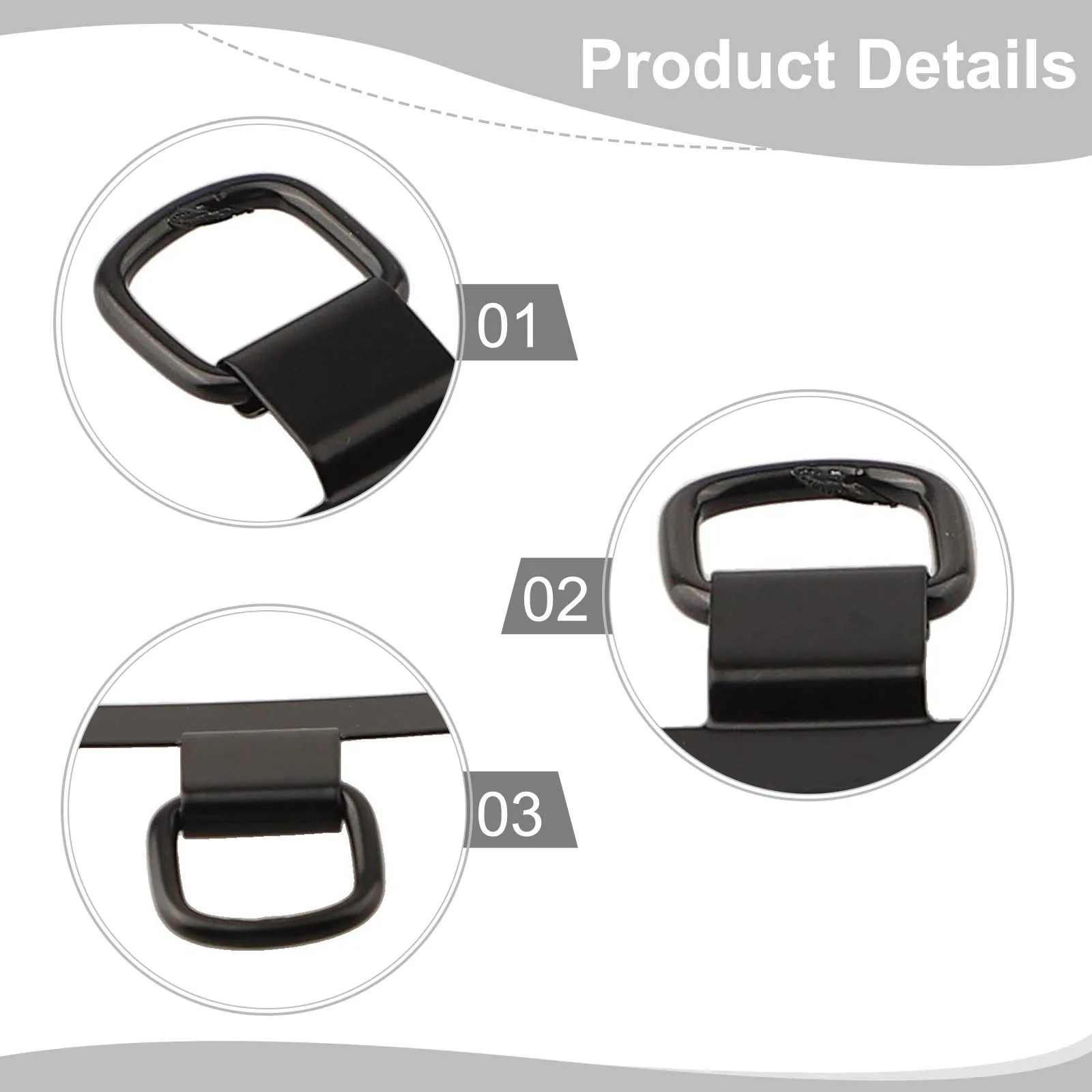 Ponsel tali gantung Gasket Stainless Steel klip logam kokoh casing tahan lama Anti hilang Universal kembali stiker