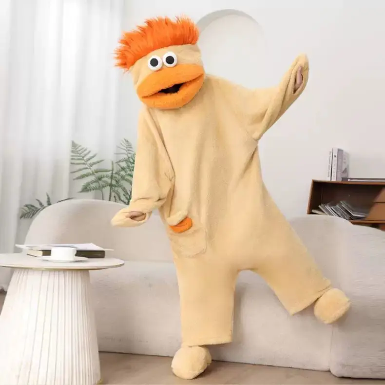 Erwachsenen-Pyjamas Lustiger Großmaul-Monster-Jumpsuit Herbst Winter Paar-Outfit Dickes Coral-Fleece Loungewear für Männer und Frauen