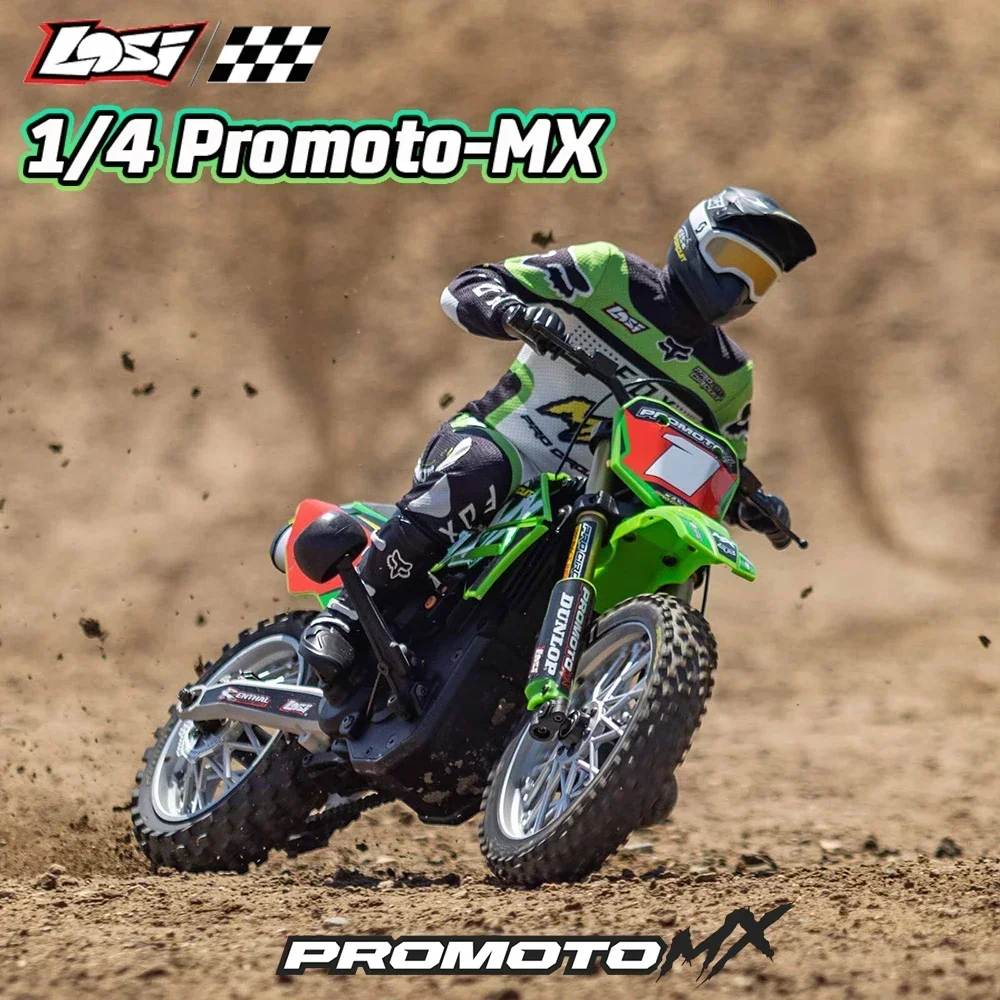 LOSI 1/4 Promoto-MX LOS06000 LOS06002 RTR RC Control remoto eléctrico simulado motocicleta modelo coche adultos juguetes para niños