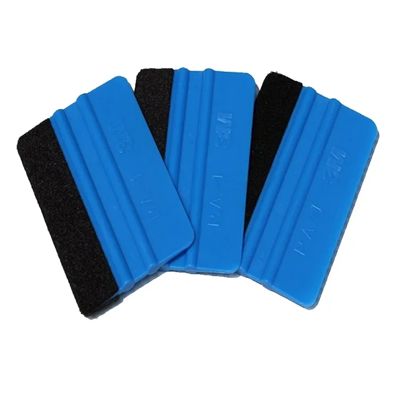 1pcs Car Stickers Film Install Squeegee Vinyl Carbon Fiber Scraper with Felt Squeegee Tool Film Wrapping Car Wrap Tools 10x7cm