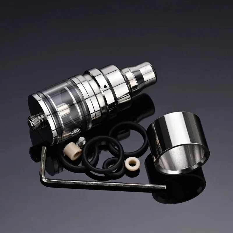 

YFTK Style Duetto Lucido RTA Regenerable Mesh Tank Atomizer 316SS 22mm 2.5ml Genesis MTL RTA Tanks 510 Metal Drip Tip Vape Pen