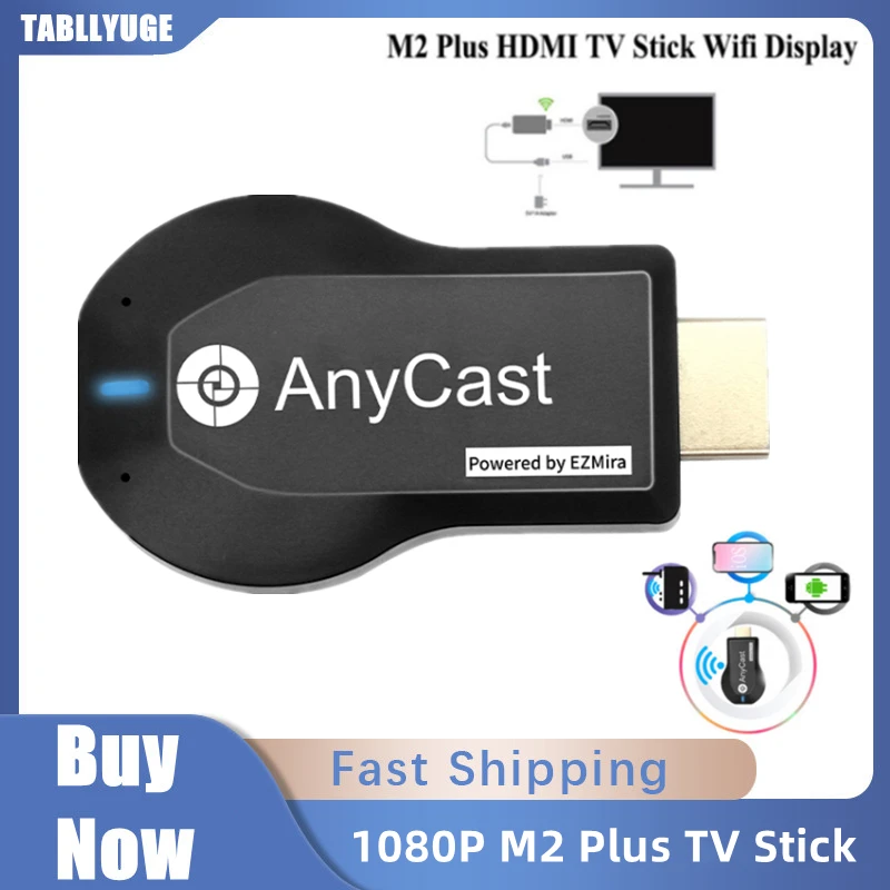 

1080P Wireless WiFi Display Receiver TV Stick Dongle Receiver Anycast DLNA Share Screen for IOS Android Miracast Airplay Android