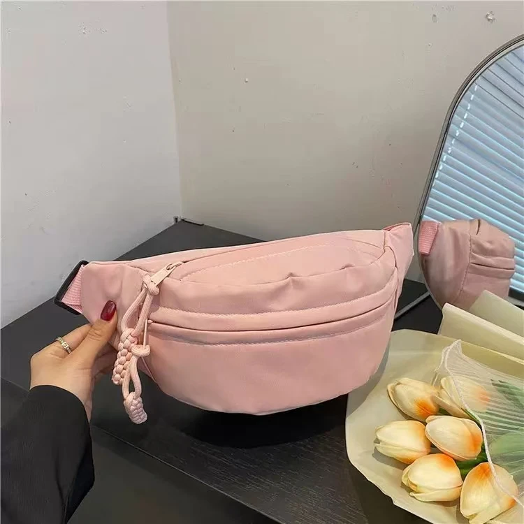 

Canvas Banana Bag Chest Bag For Women Sling Crossbody Waist Pack Running Waist Casual Fanny Packs Sport Half Moon Belt