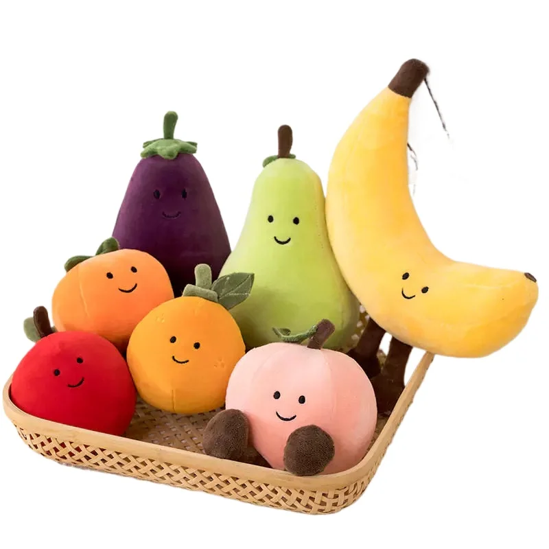 Dookilive Fruit Series Stuffed Doll Baby Comfort Toy Can Be Used as Furniture Decoration