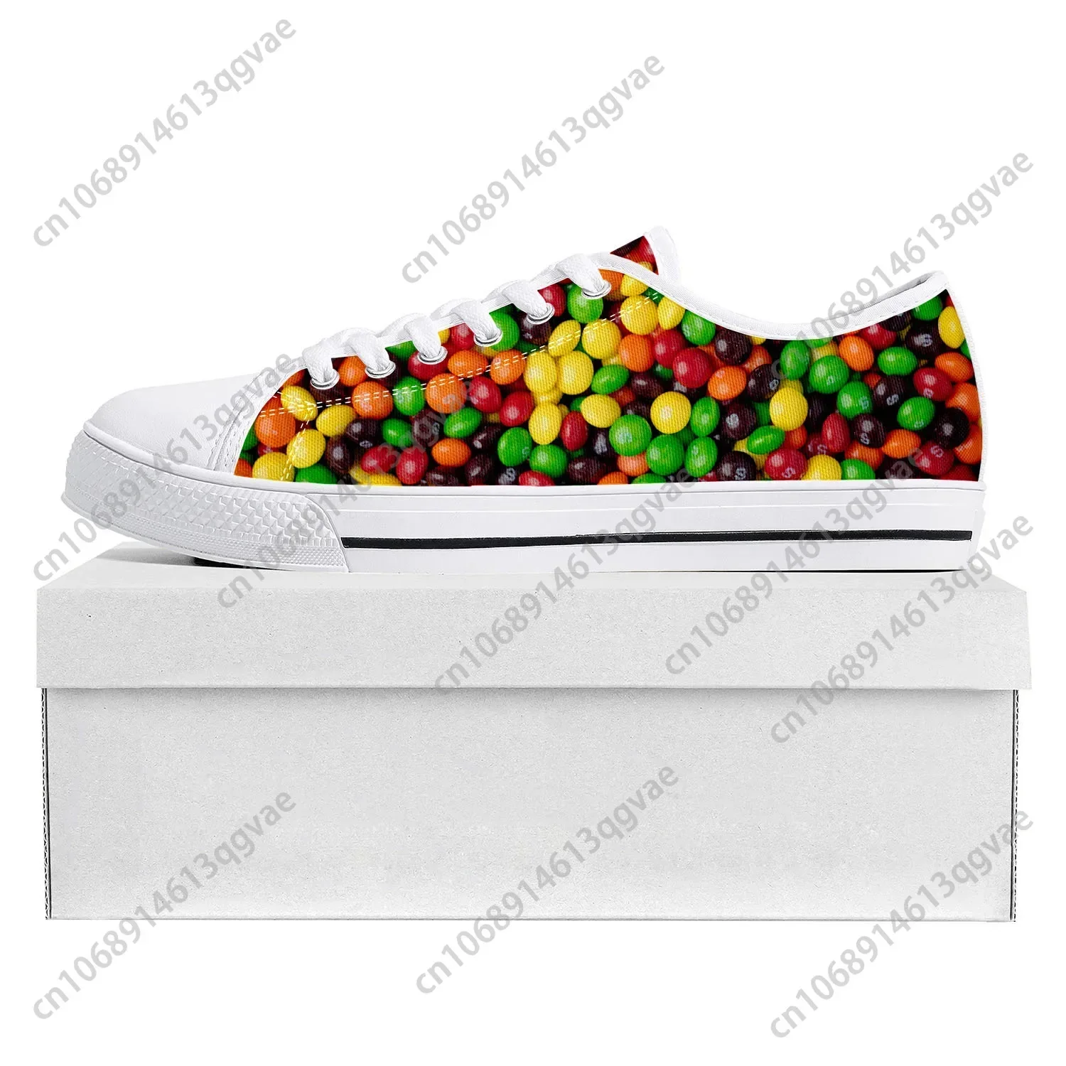 S-Skittles F-Fruity Candy Low Top High Quality Sneakers Mens Womens Teenager Tailor-made Shoe Canvas Sneaker Casual Couple Shoes