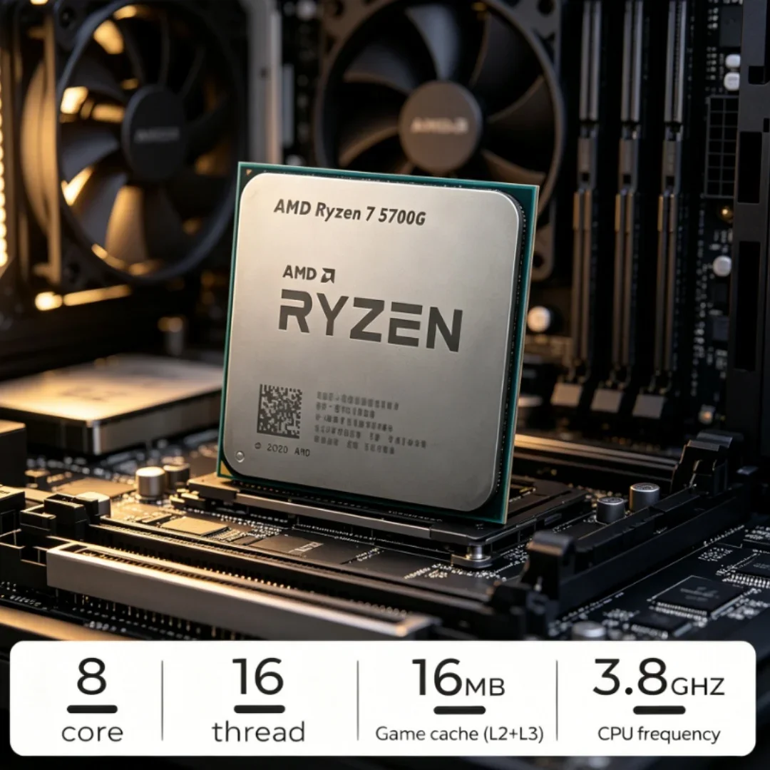 Cost Effective R7 5700G Hot Sale High Frequency Integrated Graphics CPU Socket AM4 Without Discrete Card