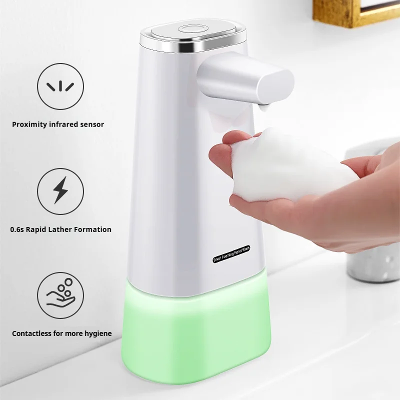 Home Bathroom Cleaning - Automatischer Schaumseifenspender, berührungsloser Sensor-Pumpspender für Handwaschmittel,