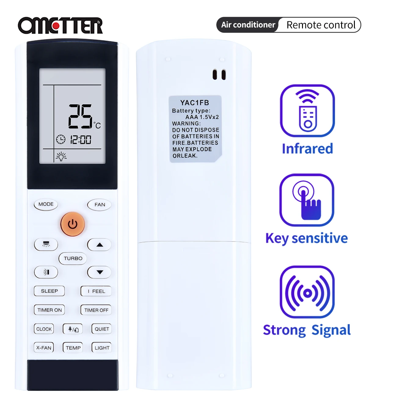 New YACIFB YAC1FB Replacement For Gree ELECTROLUX AC Air Conditioner Remote Control Fernbedienung Remote Controller