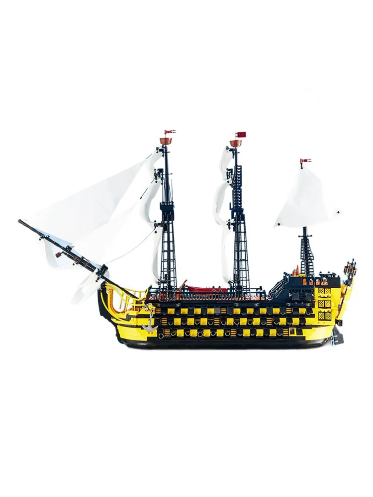 DK6005 Model statku Endeavour, seria statków pirackich, zabawki DIY, klocki konstrukcyjne, prezent świąteczny dla chłopca, 2475 elementów — 2