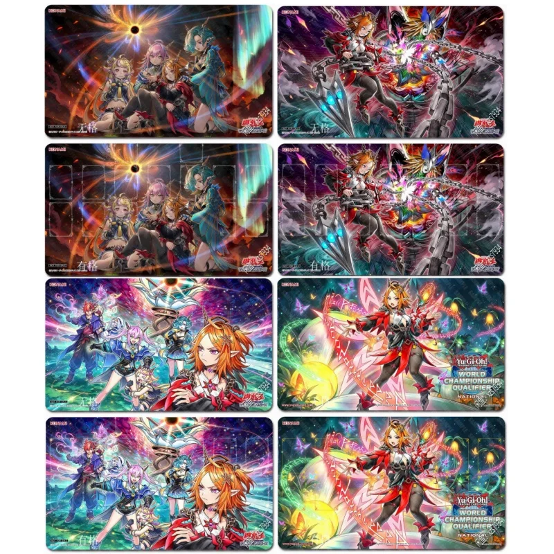 600x350mm Yu-Gi-Oh！Elfnotes: A Plea for Help Diy Playmat Elfnotes: Rhapsodia of Madness Single Player Rubber Board Game Card Mat