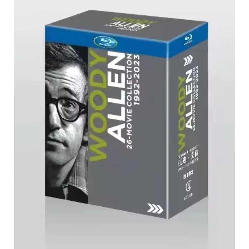 New BD Blu-ray High-Definition Collection of Woody Allen Films from 1992 to 2023 26 Discs English UK Version with Chinese