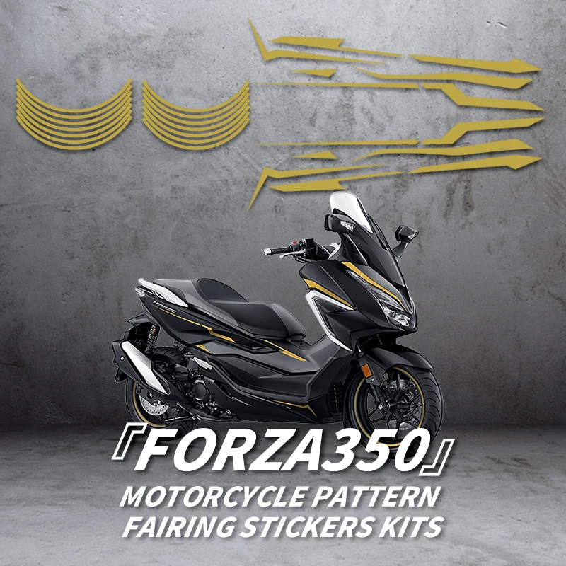 

Used For HONDA FORZA350 Motorcycle Pattern Fairing Stickers Kits City Crossing Style Decal Bike Refit Pasted On Paint Parts Area