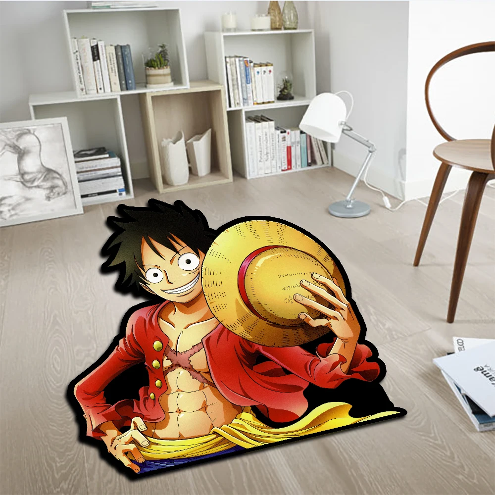 

Anime Rug Popular Figure Zoro Ace Luffy One Piece Customize Cartoon Rug Handmade Carpet Area Rug for Home Decor Pet Mat