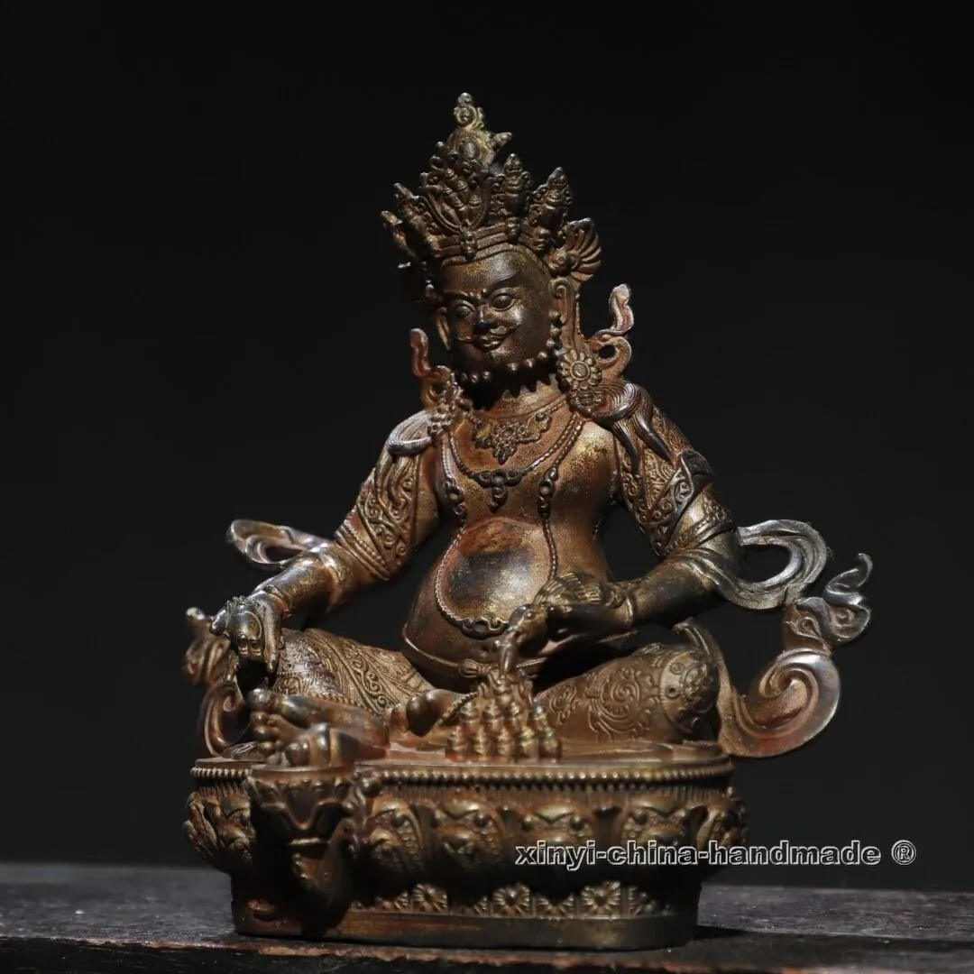 Старый древний Джамбала, привлечение богатства, Непал, Бог богатства, благословеная статуя Будды