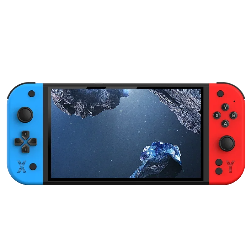 FLLAPT PSP 7 بوصة 64 جيجابايت 4000 مللي أمبير وحدة تحكم ألعاب G90 محمولة باليد مناسبة لـ PSP/PS1 هدية وحدة تحكم ألعاب التلفزيون الرجعية