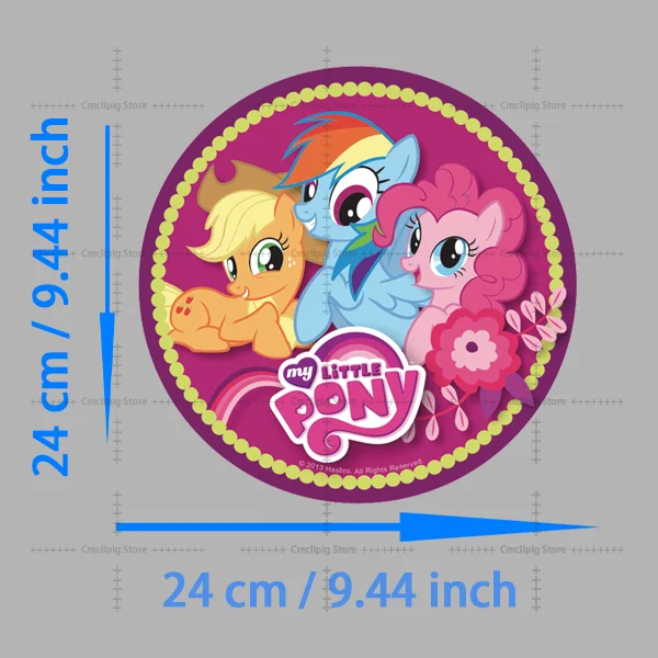 My Little Pony Lovely Twilight Sparkle Iron on Patches Printing for Clothes Stripes for Jeans DIY Sewing Decoration