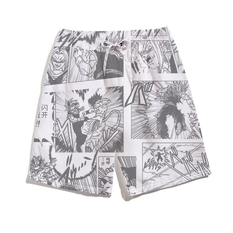 shorts-infantis-estampados-dragon-ball-2026-shorts-adultos-shorts-de-praia-para-meninos-sunga-de-natacao-de-desenho-animado-de-secagem-rapida-para-o-verao