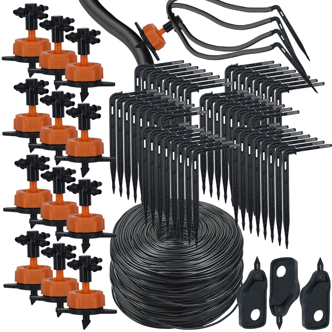 KESLA 2L arrow drip system emitter 4-way 3/5mm Hose drip arrow Dripper Greenhouse Irrigation system water drop garden 5-50set