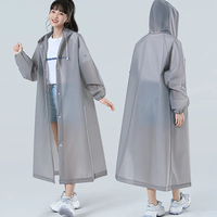Raincoat Long Full-body Rainstorm-proof Outdoor Adult Tourist Mountaineering Transparent Thick Portable Non-disposable Poncho