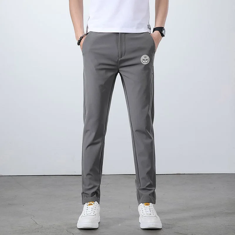 Golf pants men slim casual pants Men Korean version casual pants brand embroidery LOGO golf sports pants ball pants