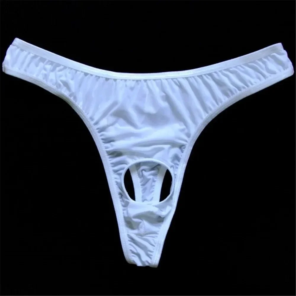 UNWE ماركة رجل ثونغ الجوف خارج الجبهة ثقب مفتوح Crotchless الذكور G-سلاسل مثير مثلي الجنس القضيب طنجة الجنس ارتداء