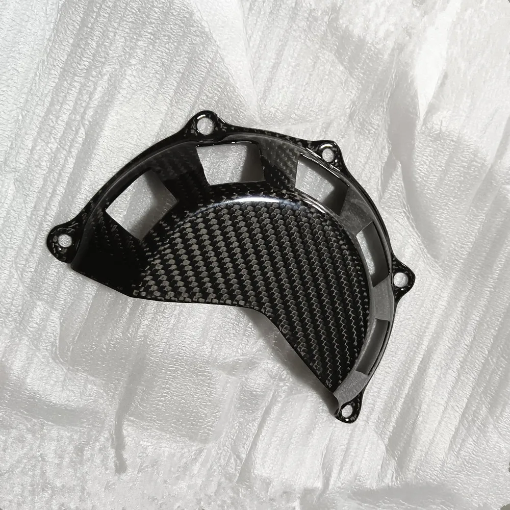 Motorcycle Carbon Fiber (Air Cooled 4V Engine) Vented Dry Clutch Cover for DUCATI