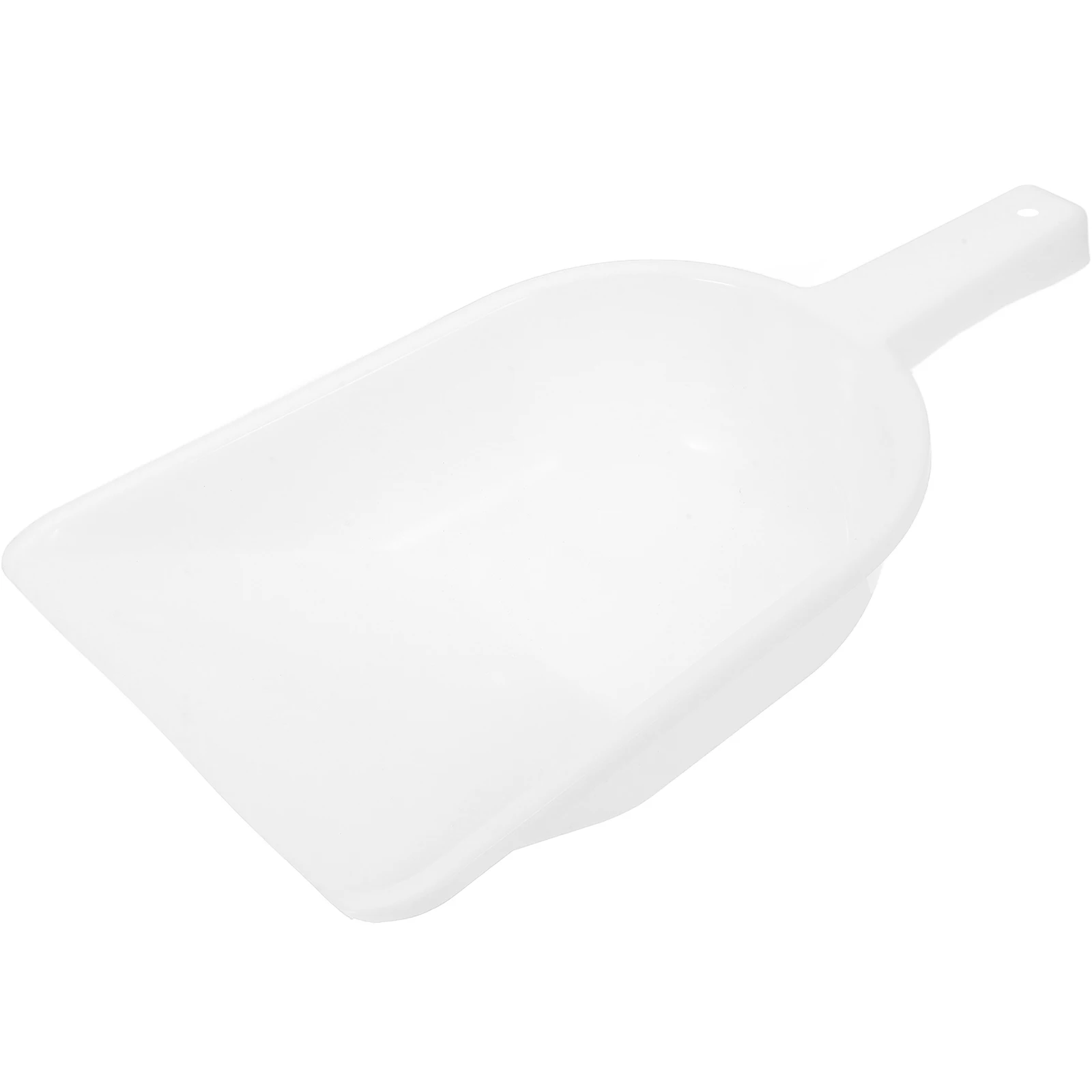 

Large Plastic Shovel Durable Farm Feeding Tool White Hanging Hole Poultry Food Scoop Garden Home Use Pet Supplies