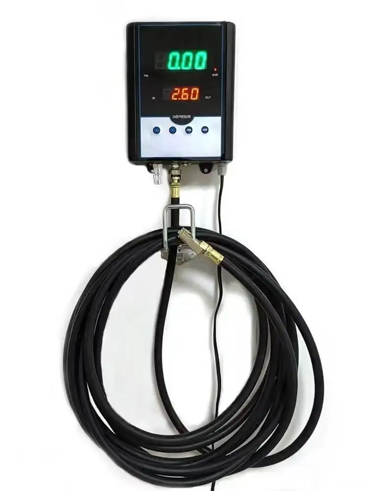 Simple Wall-Mounted LED/LCD Digital Automatic Tire Inflator Dual Cylinder Suitable For Car Bus And Motorcycle Maintenance