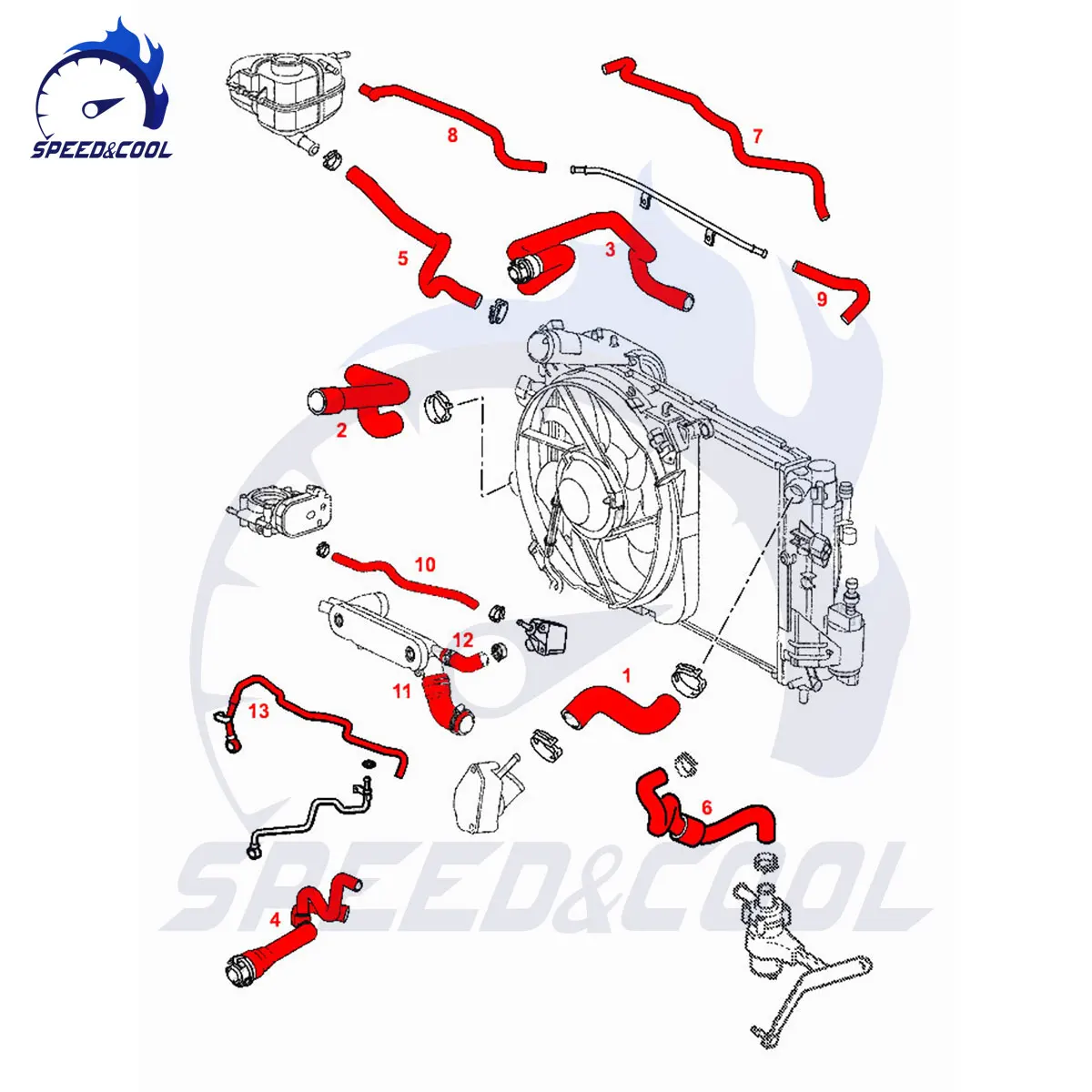 For Vauxhall Astra MK4 GSI Z20LET Car Silicone Radiator Coolant Hose Kit