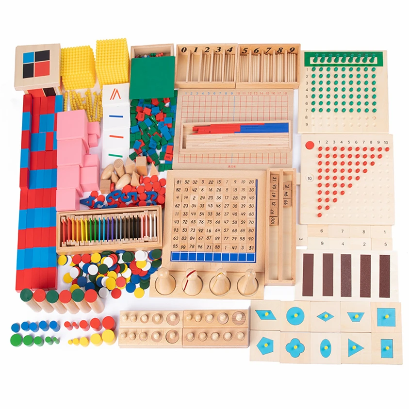 Montessori Materials Mathematics Material Learning Eudcation Montessori Toys 2 Years Learning Activities Children Gift C64Y