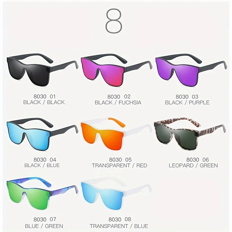 FRROS-gafas de sol polarizadas con protección UV400 para hombre y mujer, 8 colores, modelo 8030