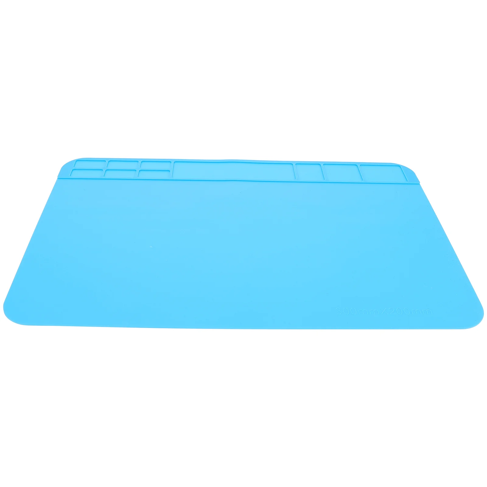 Tapete de mesa de silicone resistente ao calor, plataforma de manutenção, estação de solda, reparo azul