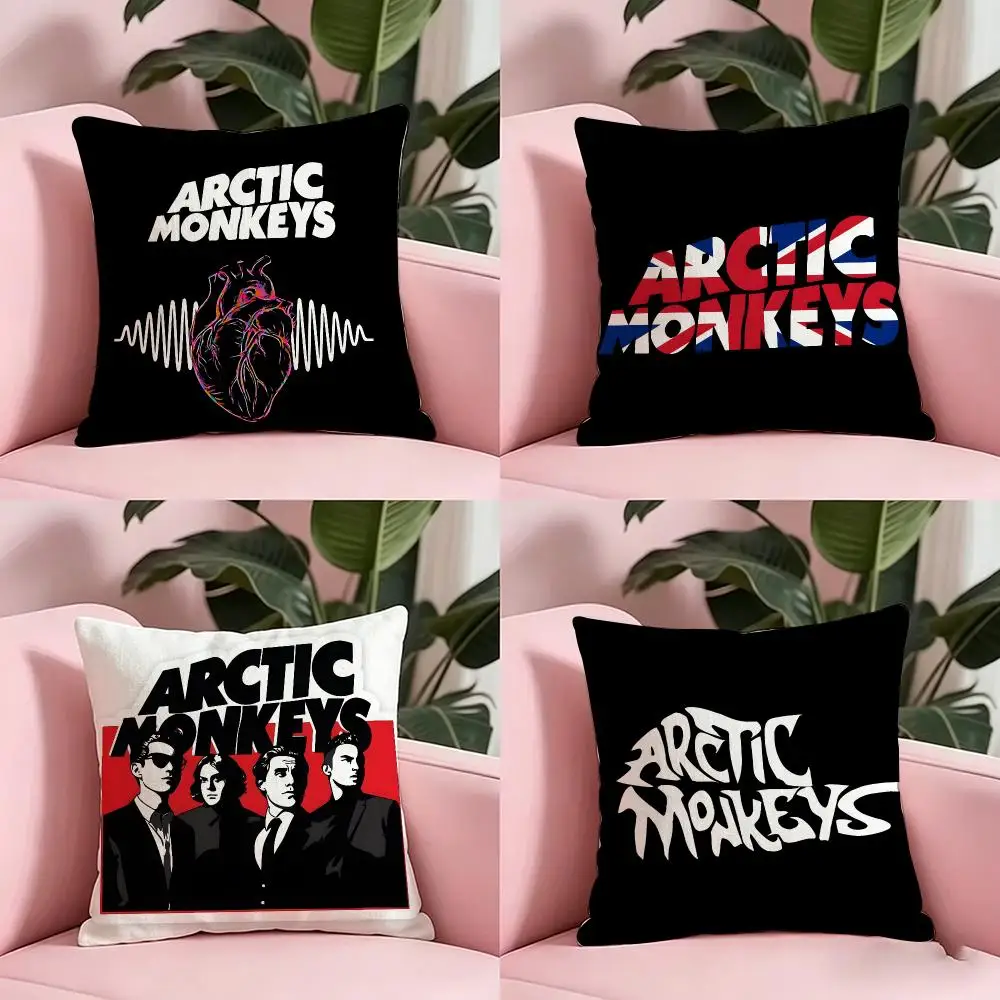 singer A-Arctic Monkeys Cushion Cover Anti-dustmite Pillowcase Invisible zipper silky short plush Sofa cushion cover