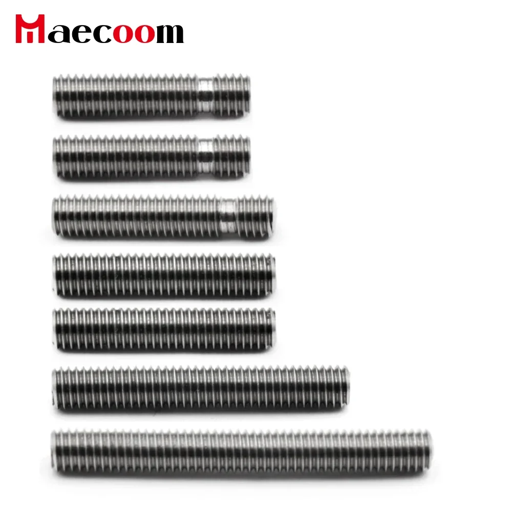 

5pcs Stainless Steel Throat Long M6 26mm 30mm 40mm Threaded For MK8 MK9 1.75mm Filament 3D Printers Ptfe Tube Full Metal Throat