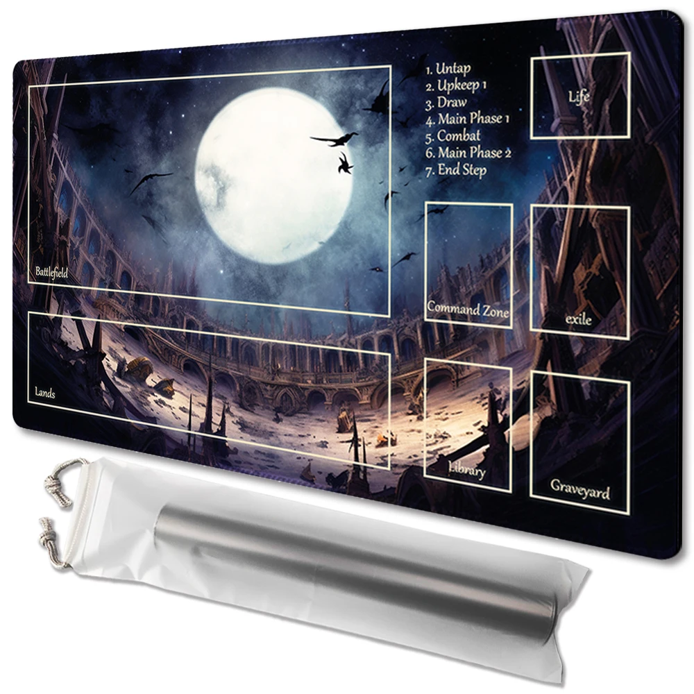 

The Shattered Realm- Board Game TCG Playmat Table Mat Game Size 60X35 CM Mousepad Compatible for MTG CCG