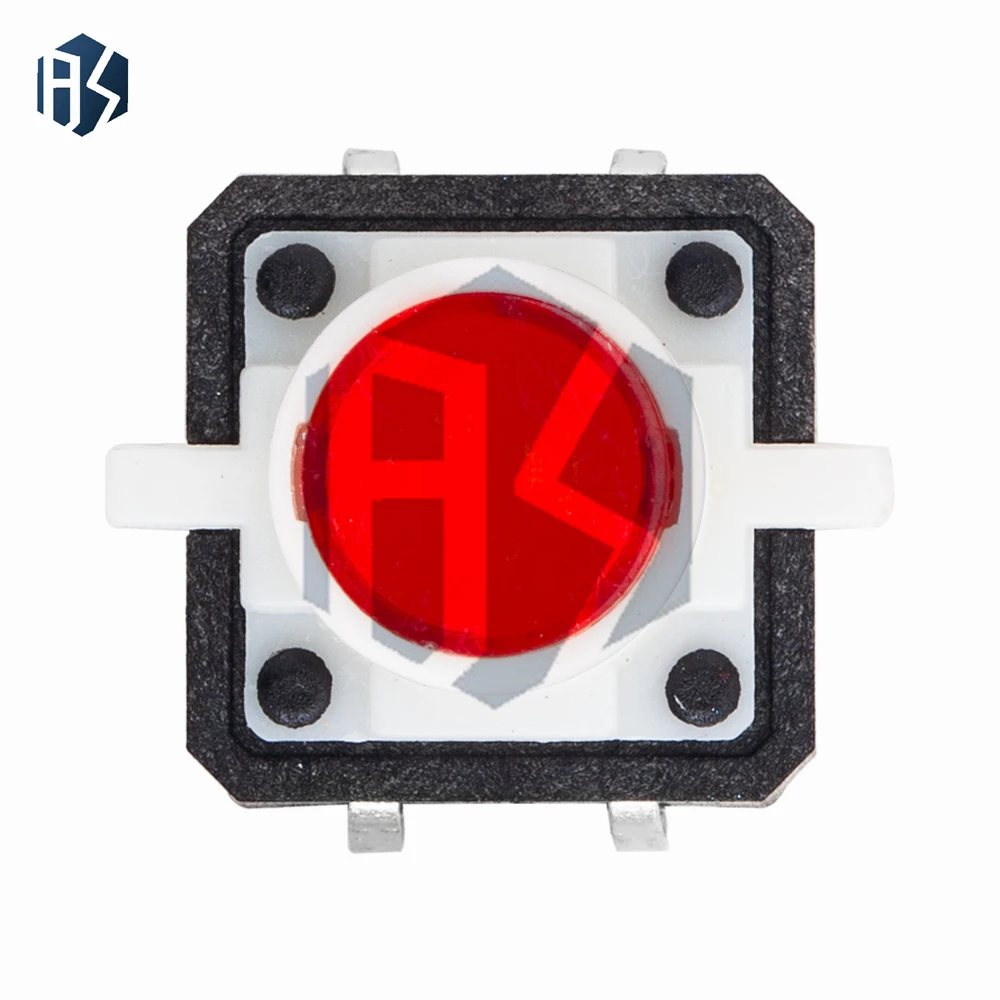 1PCS 12X12 Tactile Push Button Switch Momentary Tact LED Rot Grün Blau Gelb Weiß 12*12*7,3mm