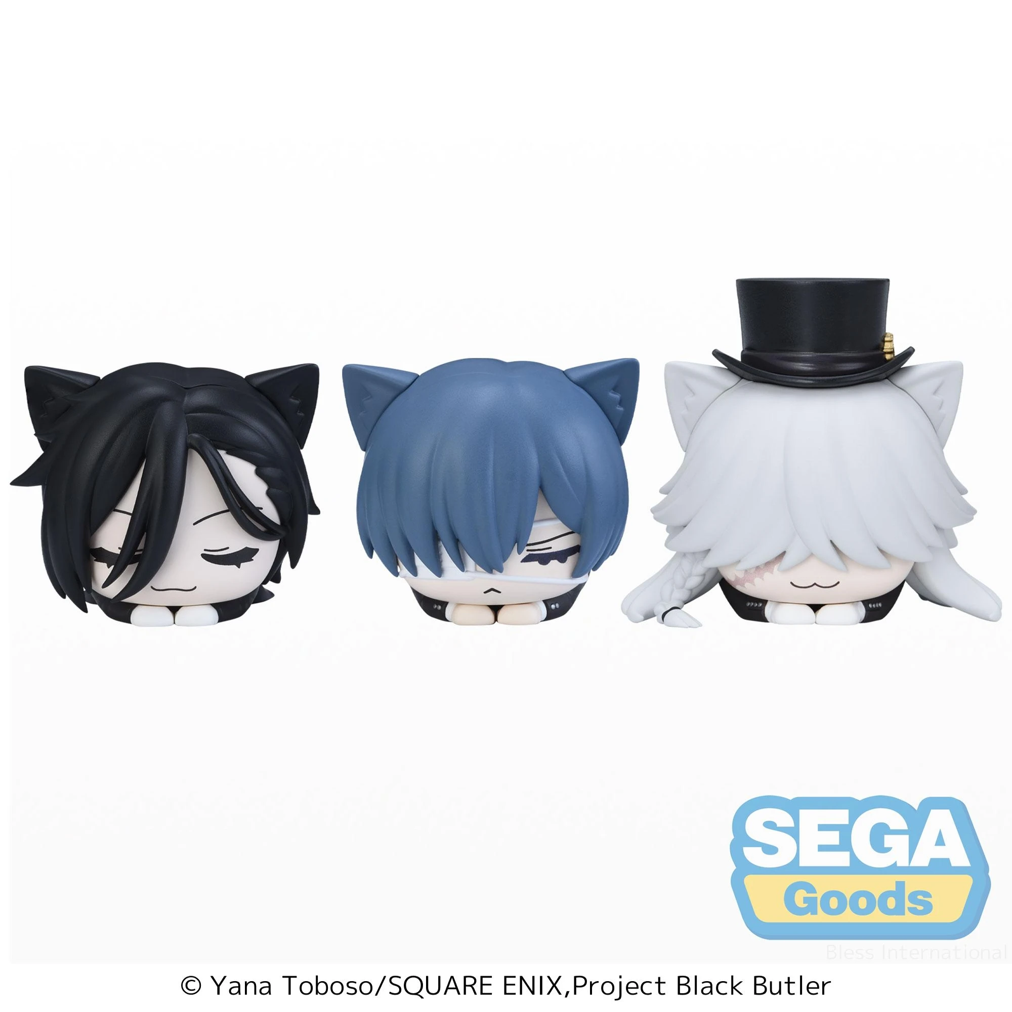 

In Stock Original Genuine SEGA Ciel Phantomhive Sebastian Michaelis Under Taker Animation Character Model Toy Festival Gifts