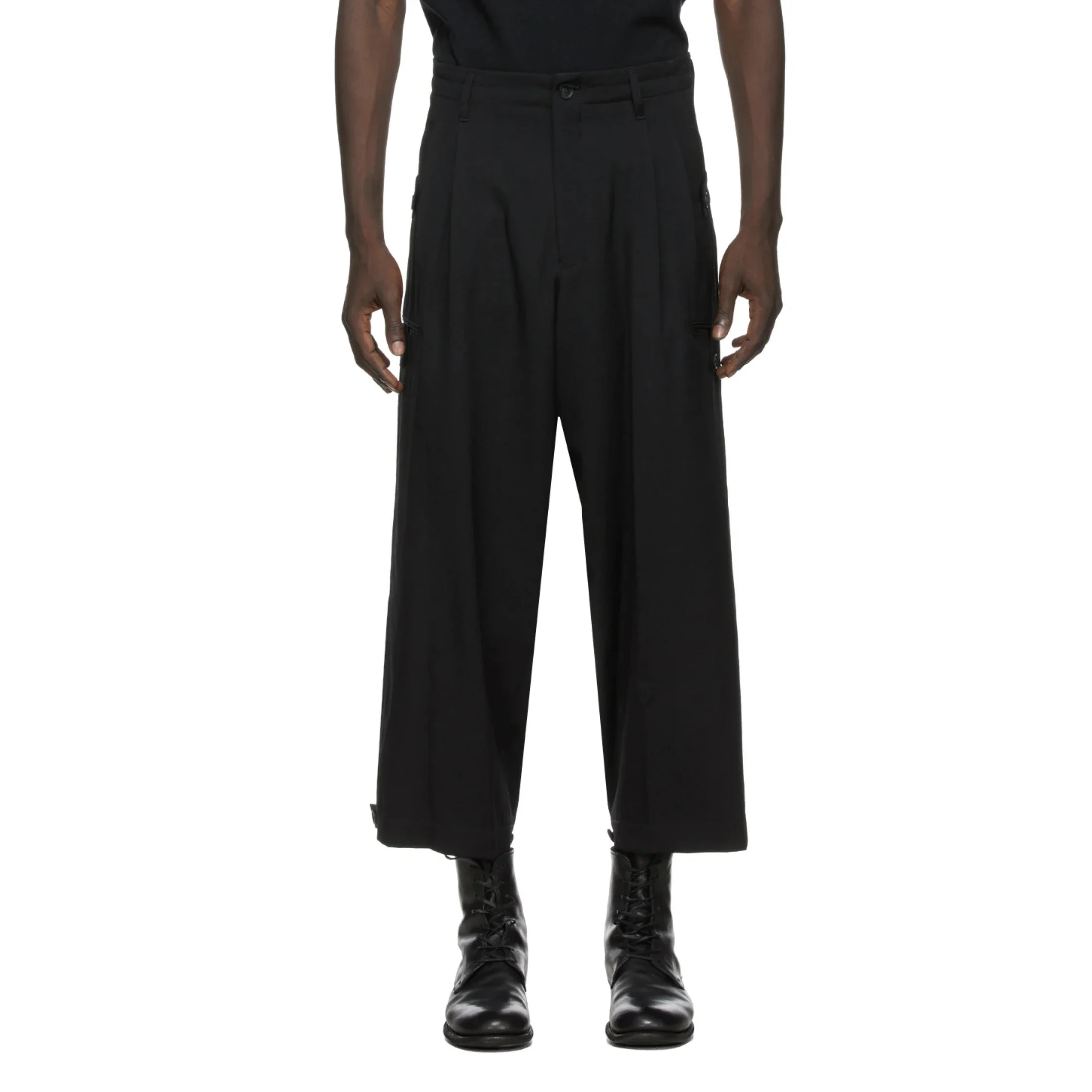 

YOJI OOAK TOUSERS свободные повседневные японские нишевые мужские брюки с шестью карманами, шерстяные брюки