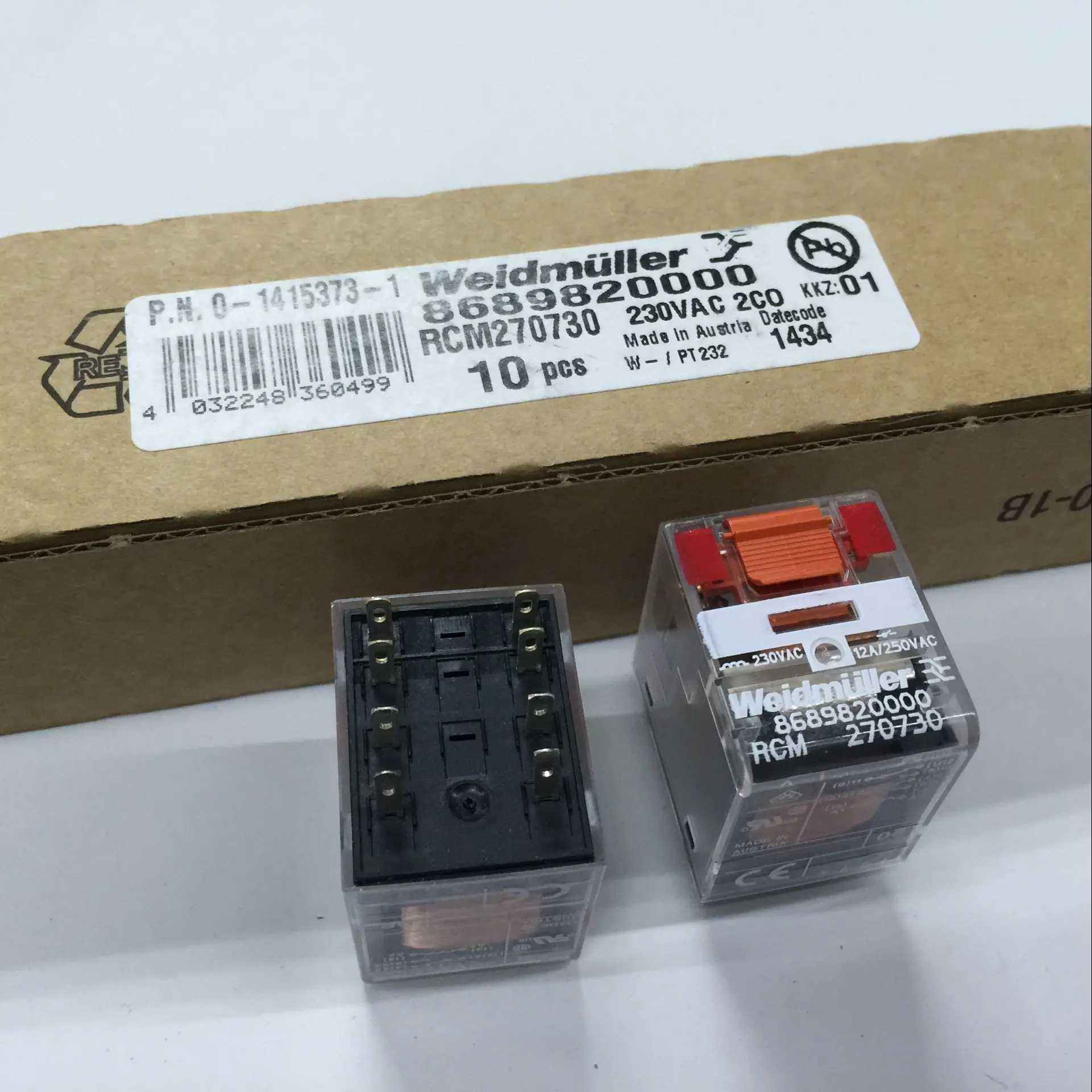 Rơ Le RCM270730 AC220V 12A 8689820000