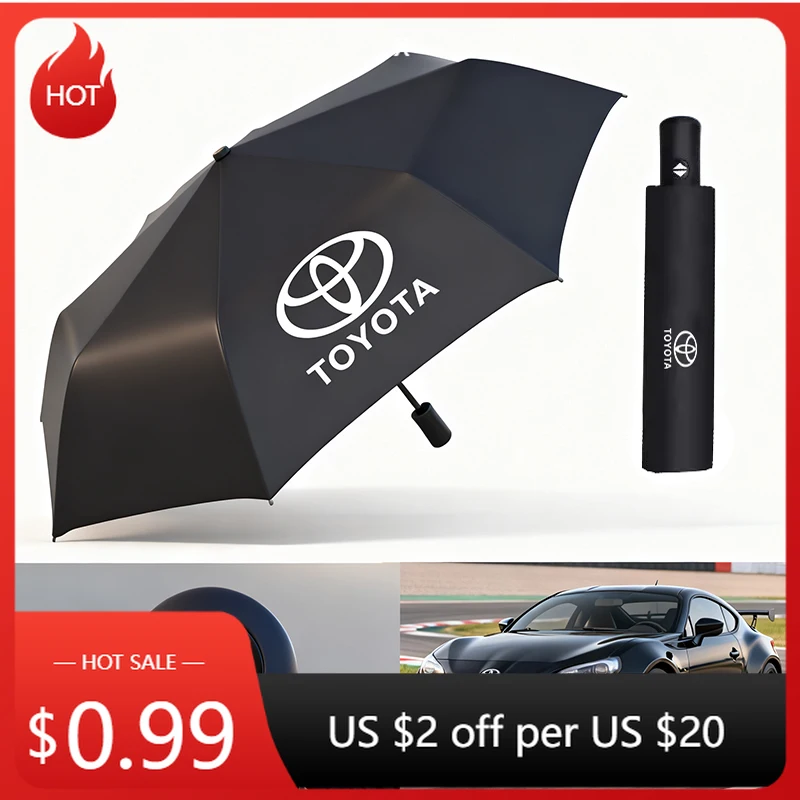 

Для Toyota 2026, горячие колпаки-концентраторы, аксессуары для салона автомобиля, автомобильный складной зонт, портативный для Toyota Crown Corolla Yaris Aygo Prius CH