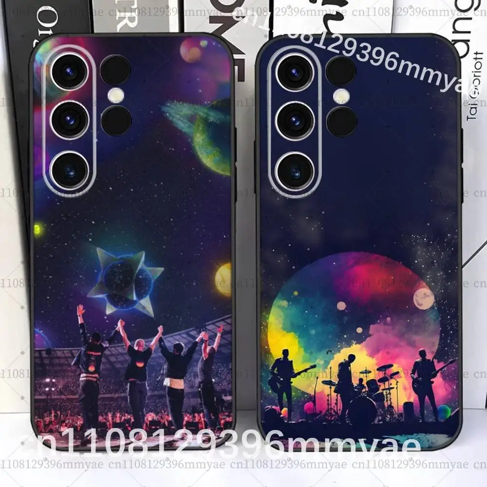 C-Coldplay Moon Music Phone Case For Samsung S26,S25,S24,Ultra,S20,S30,Plus,S22,S23,Ultra,Plus,5G Slim Fit Dustproof