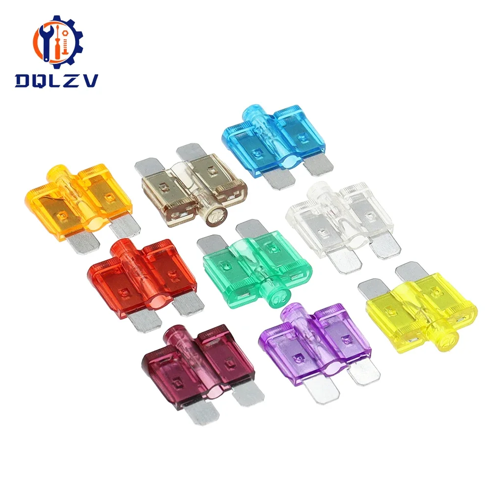 5A~40A Medium Size Auto fuse inserts car insurance tablets Medium fuse with lamp car inserts fuse