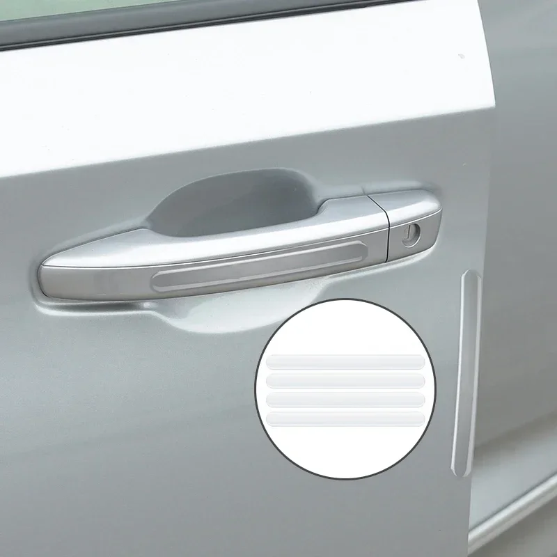 Car Door Edge Transparent Anti-collision Protector Bar Stickers Car Side Edge Protection Guards Rearview Mirror Cover stripe lot