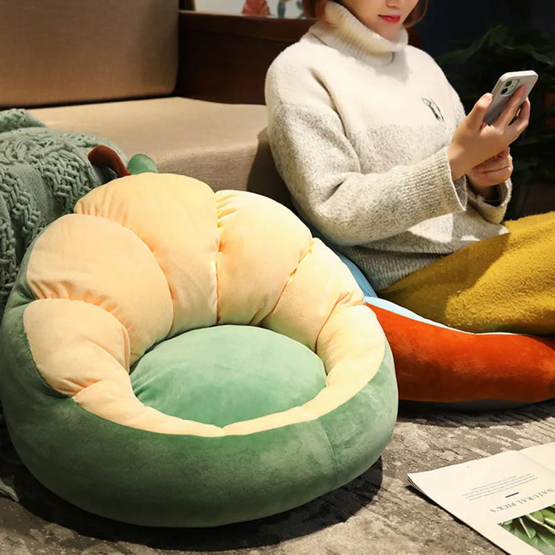 Japanese Cartoon Lazy Futon Cushion Soft Bedroom Floor Bay Window Plush Hip Pad Warm and Comfortable Tatami Sedentary Artifact