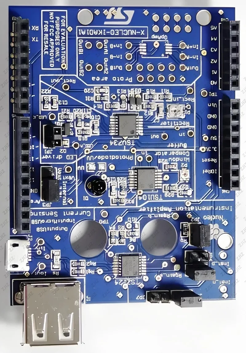Placa de expansão multifuncional X-NUCLEO-IKA01A1 STM32 com amplificadores operacionais TSU104 TSV734 para condicionamento de sinal e sensores IoT
